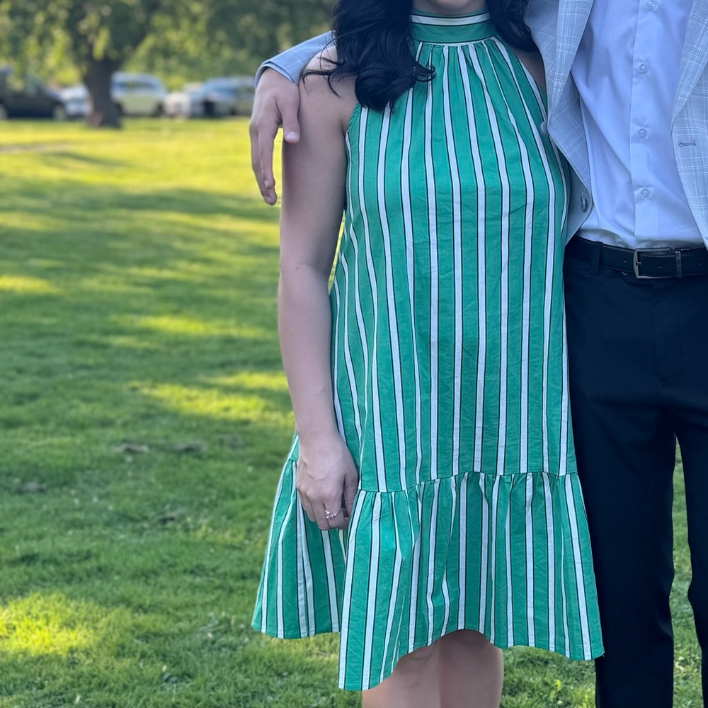 Rachel Zoe Striped Halter Dress